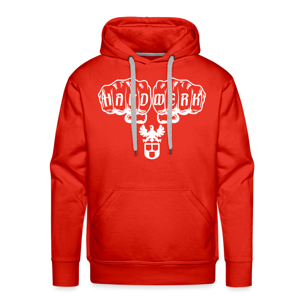 Männer Premium Hoodie "Maler" Rot Männer Premium Hoodie {{ color }}