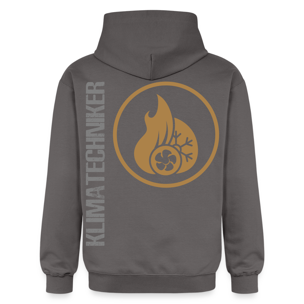 Gildan Unisex Softstyle® "Klimatechniker" Dunkelgrau Gildan Unisex Softstyle® Midweight Hoodie {{ color }}