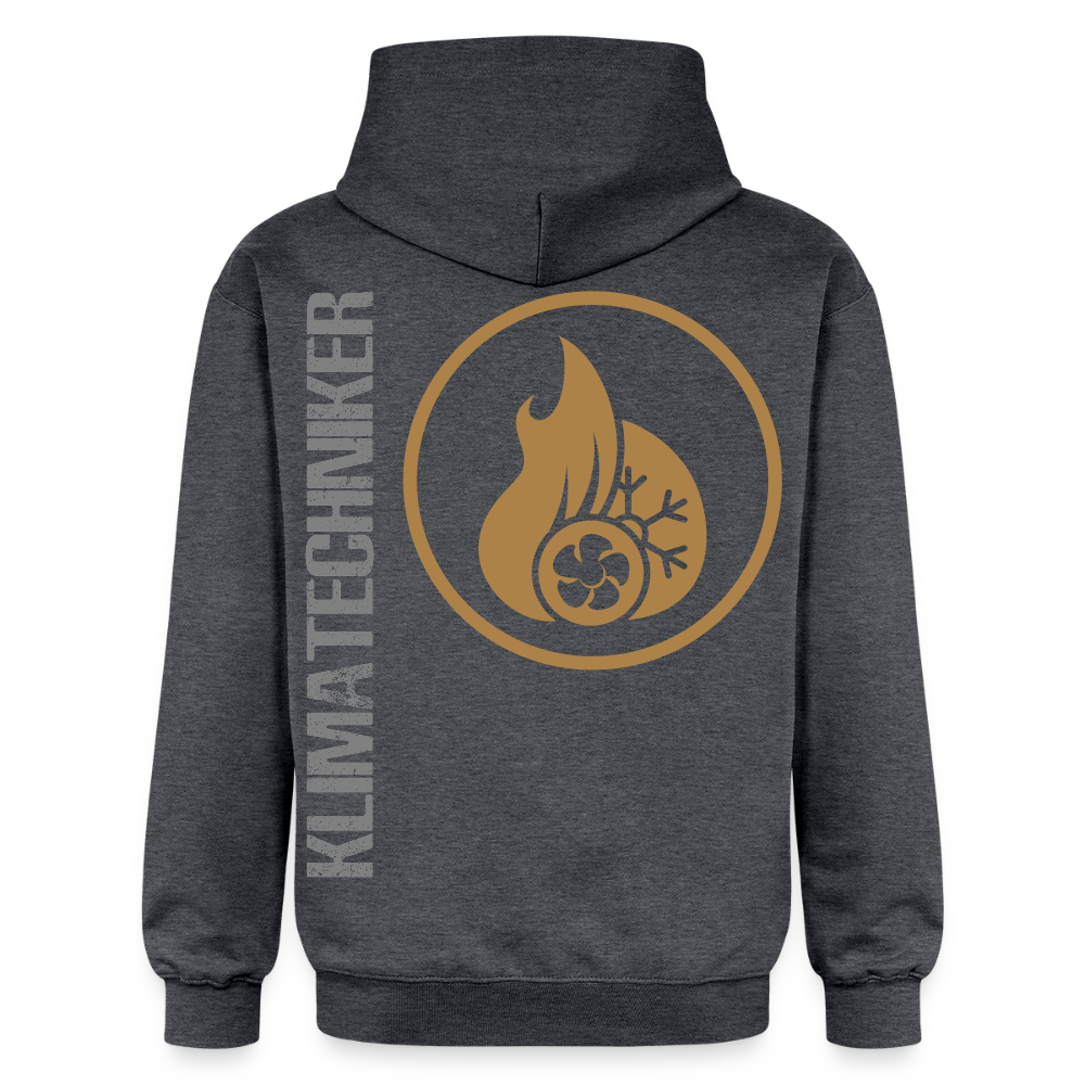 Gildan Unisex Softstyle® "Klimatechniker" Dunkelgrau meliert Gildan Unisex Softstyle® Midweight Hoodie {{ color }}