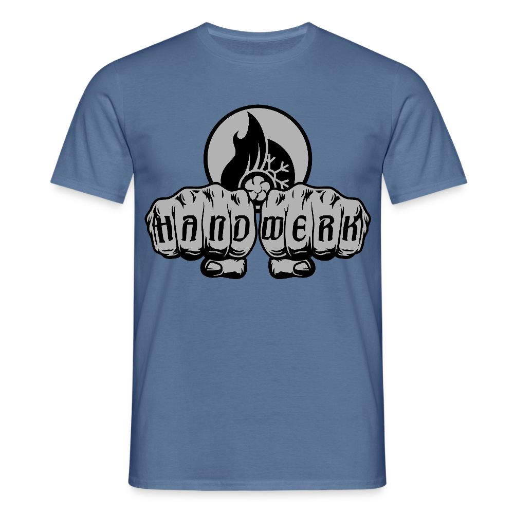 Unisex T-Shirt "Klimatechniker" Taubenblau Männer T-Shirt {{ color }}