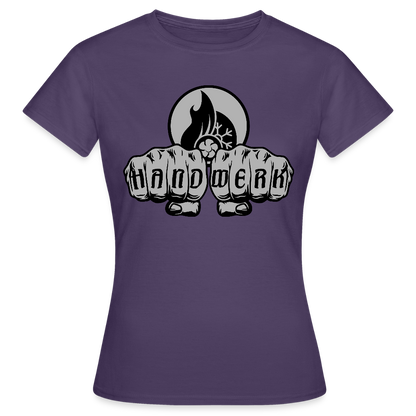 Frauen T-Shirt "Klimatechniker" Dunkellila Frauen T-Shirt {{ color }}