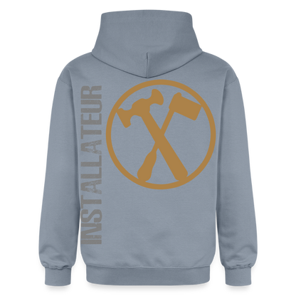 Gildan Unisex Softstyle® "Installateur" Blau Gildan Unisex Softstyle® Midweight Hoodie {{ color }}