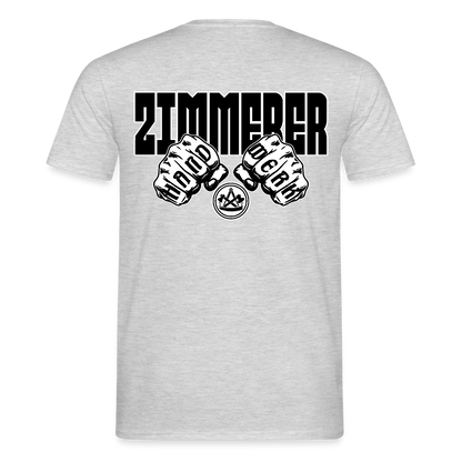 Unisex T-Shirt "Zimmerer" (beidseitig bedruckt) Grau meliert Männer T-Shirt {{ color }}