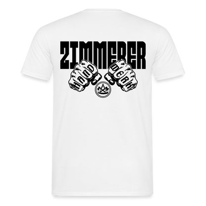 Unisex T-Shirt "Zimmerer" (beidseitig bedruckt) Weiß Männer T-Shirt {{ color }}