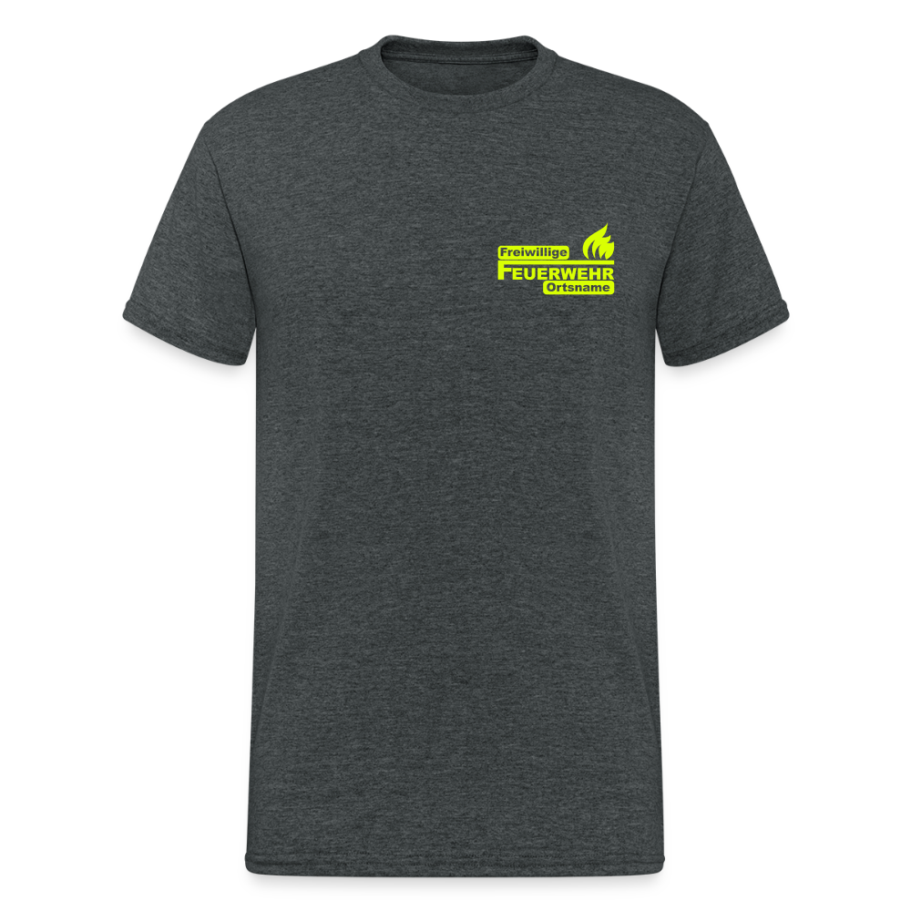Unisex T-Shirt "Feuerwehr 4" Dunkelgrau meliert Männer Gildan Heavy T-Shirt {{ color }}