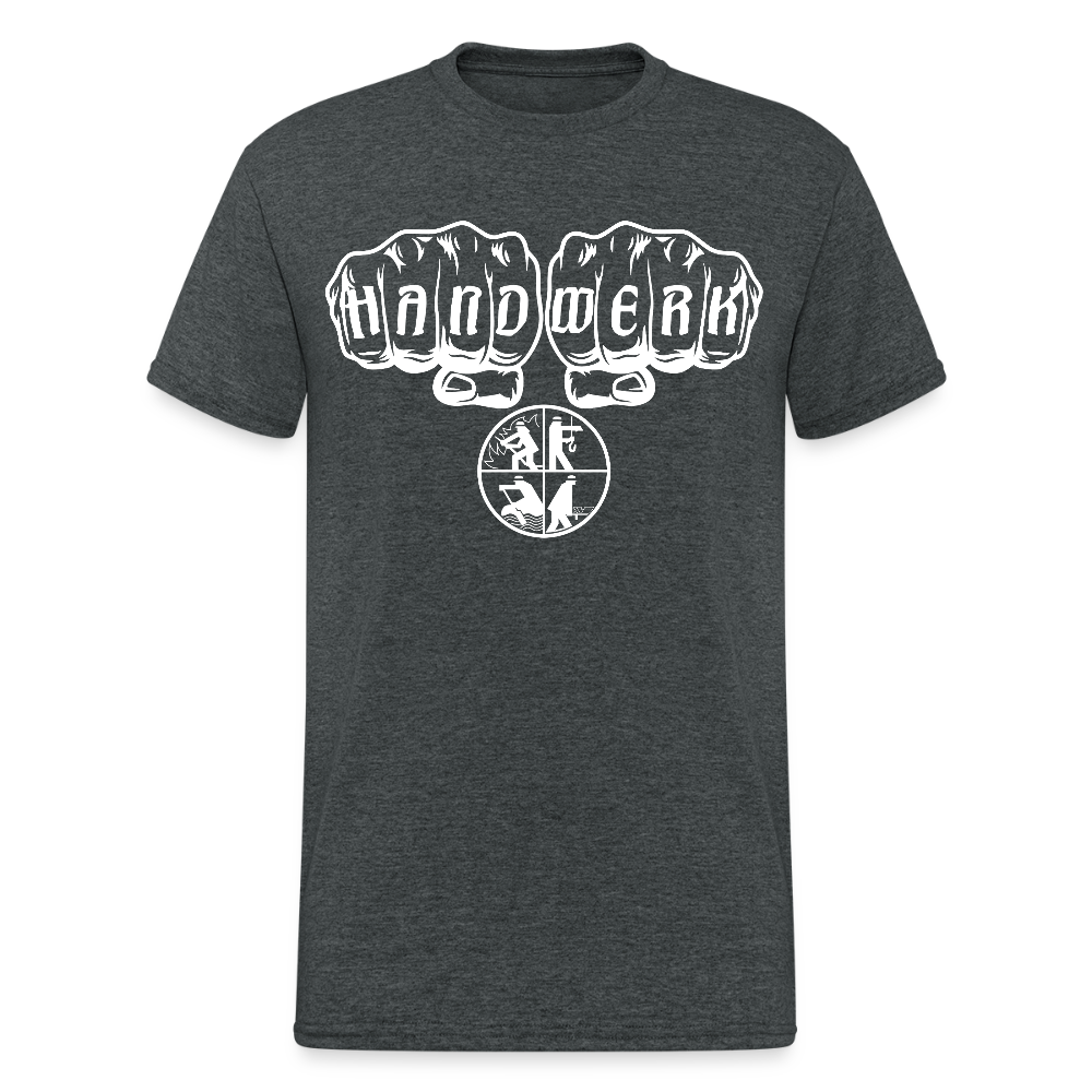 Unisex T-Shirt "Feuerwehr 3" Dunkelgrau meliert Männer Gildan Heavy T-Shirt {{ color }}