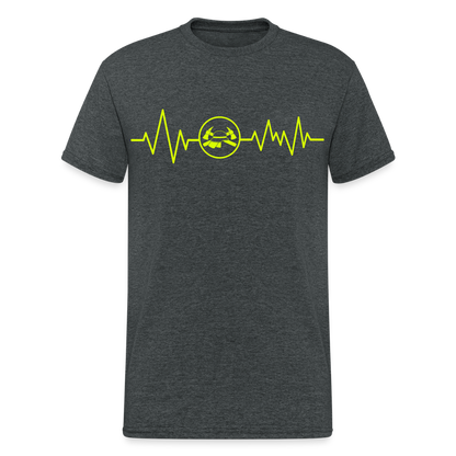 Unisex T-Shirt "Feuerwehr 5" Dunkelgrau meliert Männer Gildan Heavy T-Shirt {{ color }}