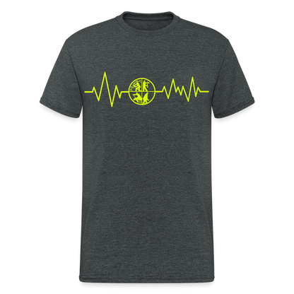 Unisex T-Shirt "Feuerwehr 3" Dunkelgrau meliert Männer Gildan Heavy T-Shirt {{ color }}