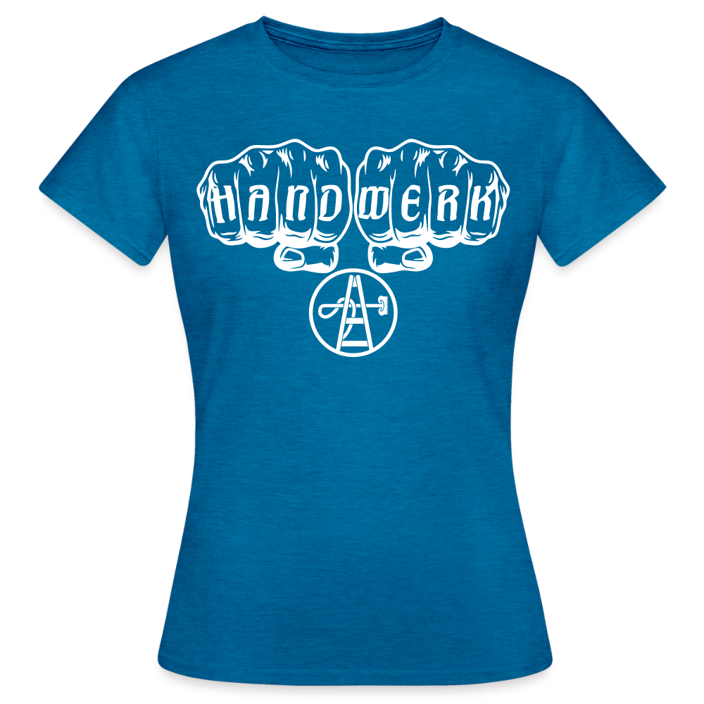 Frauen T-Shirt "Gebäudereiniger" Antikblaues Saphir meliert Frauen T-Shirt {{ color }}