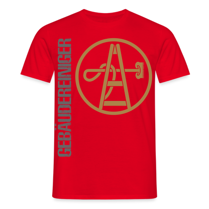 Unisex T-Shirt "Gebäudereiniger" Rot Männer T-Shirt {{ color }}