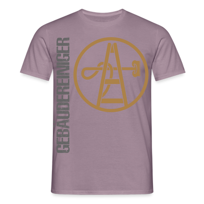 Unisex T-Shirt "Gebäudereiniger" Lilagrau Männer T-Shirt {{ color }}