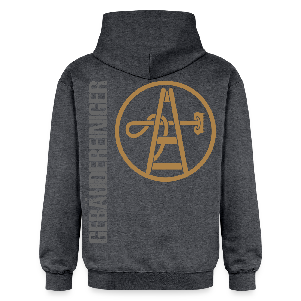 Gildan Unisex Softstyle® "Gebäudereiniger" Dunkelgrau meliert Gildan Unisex Softstyle® Midweight Hoodie {{ color }}
