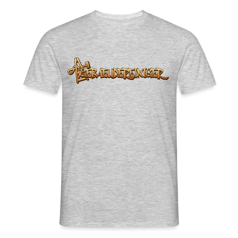 Unisex T-Shirt "Gebäudereiniger" Grau meliert Männer T-Shirt {{ color }}