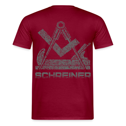 Unisex T-Shirt "Schreiner" Ziegelrot Männer T-Shirt {{ color }}