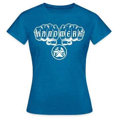 Frauen T-Shirt "Metallbauer" Antikblaues Saphir meliert Frauen T-Shirt {{ color }}