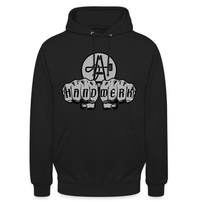 Unisex Hoodie "Gebäudereiniger" Schwarz Unisex Hoodie {{ color }}