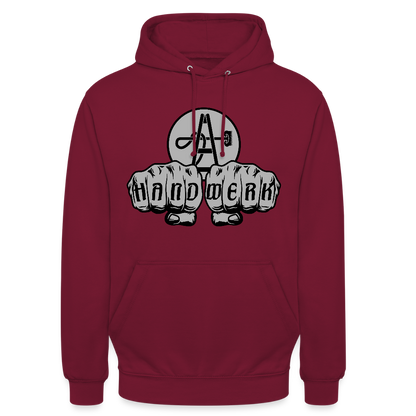Unisex Hoodie "Gebäudereiniger" Bordeaux Unisex Hoodie {{ color }}