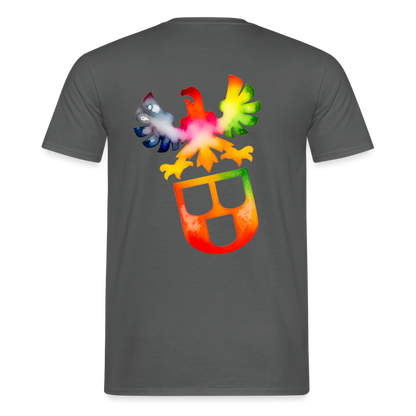 Unisex T-Shirt "Maler" (beidseitig bedruckt) Anthrazit Männer T-Shirt {{ color }}