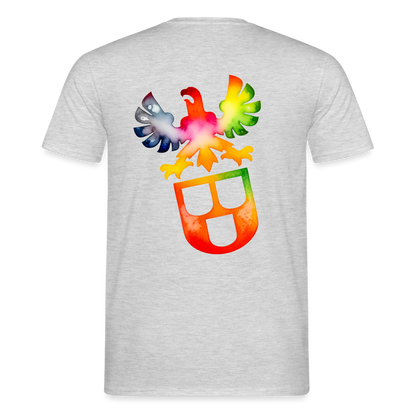 Unisex T-Shirt "Maler" (beidseitig bedruckt) Grau meliert Männer T-Shirt {{ color }}