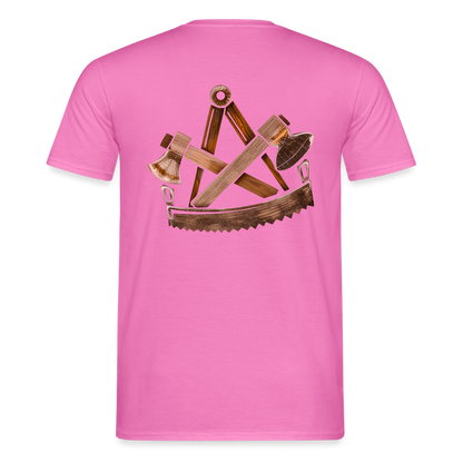 Unisex T-Shirt "Zimmermann" (beidseitig bedruckt) Pink Männer T-Shirt {{ color }}