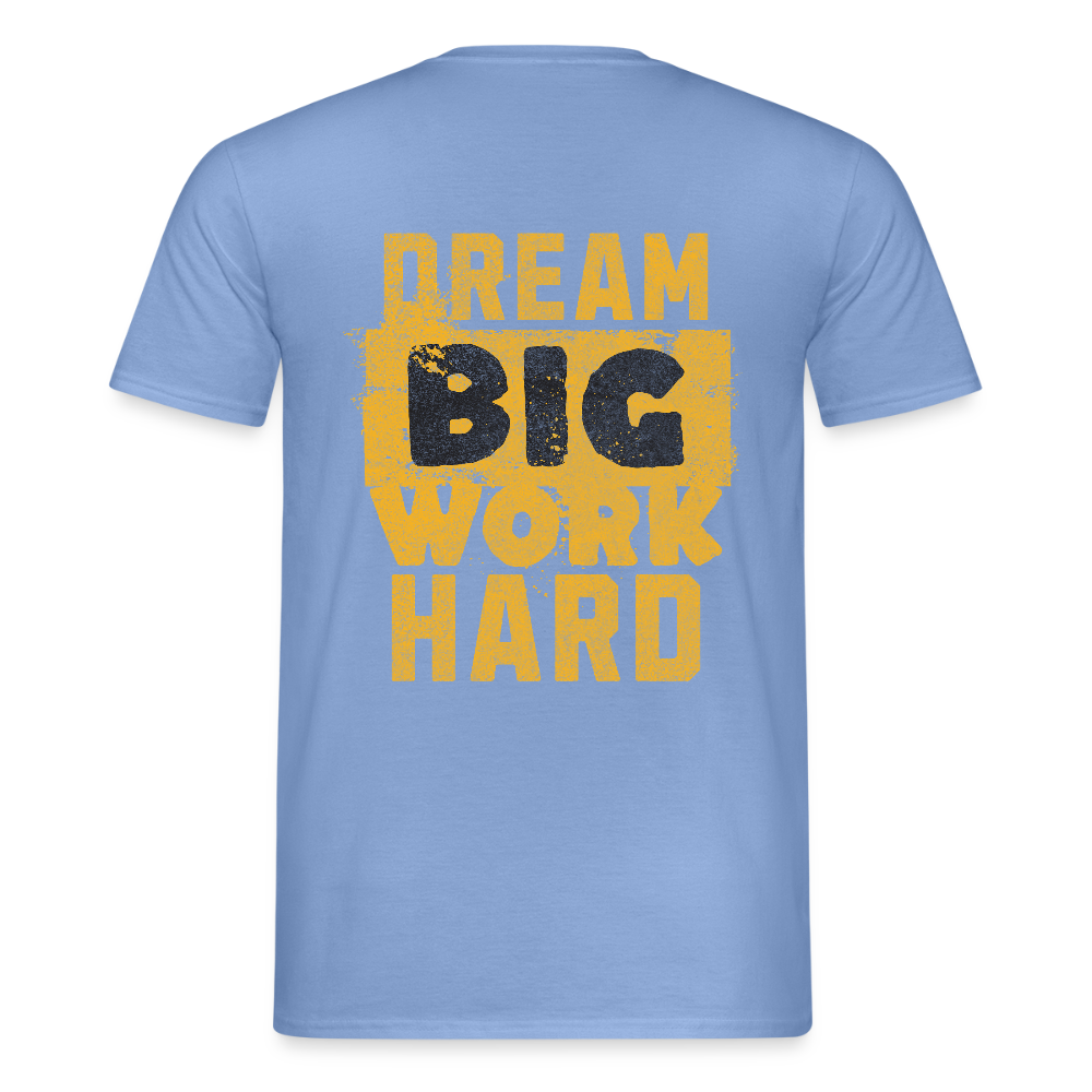 Unisex T-Shirt "Work Hard" carolina blue Männer T-Shirt {{ color }}