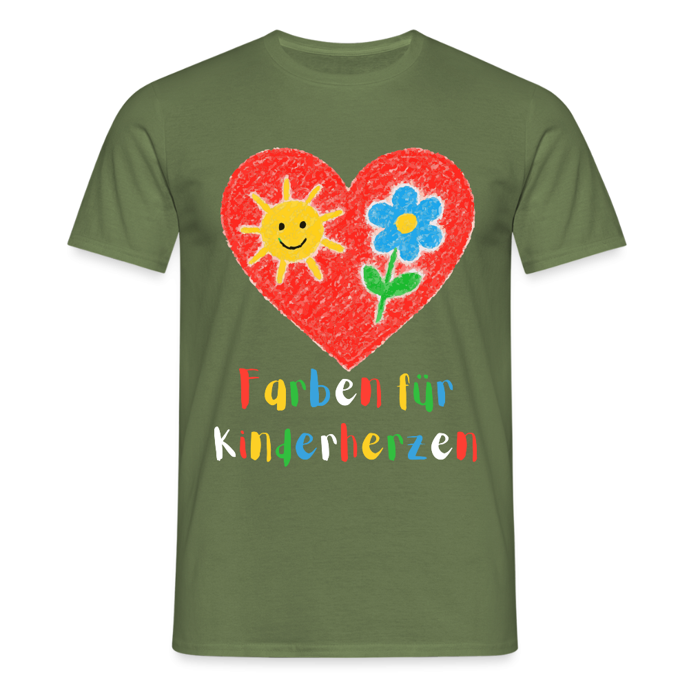 Unisex T-Shirt "Farben für Kinderherzen" Militärgrün Männer T-Shirt {{ color }}