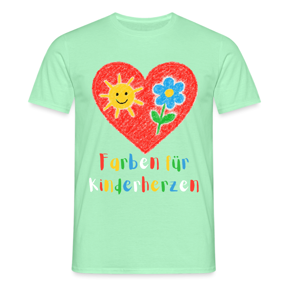 Unisex T-Shirt "Farben für Kinderherzen" Mintgrün Männer T-Shirt {{ color }}