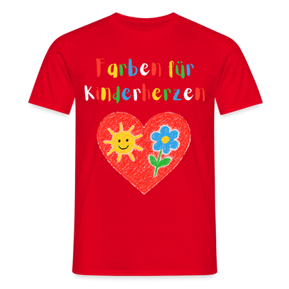 Unisex T-Shirt "Farben für Kinderherzen" Rot Männer T-Shirt {{ color }}