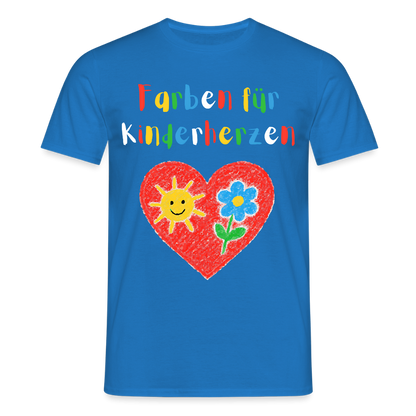 Unisex T-Shirt "Farben für Kinderherzen" Royalblau Männer T-Shirt {{ color }}