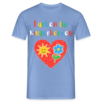 Unisex T-Shirt "Farben für Kinderherzen" carolina blue Männer T-Shirt {{ color }}