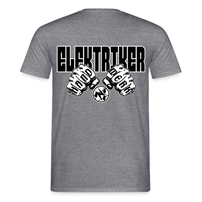 Unisex T-Shirt "Elektriker" Graphit meliert Männer T-Shirt {{ color }}