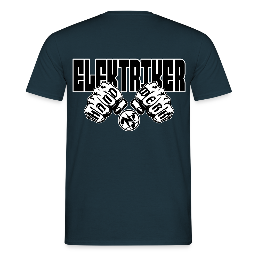 Unisex T-Shirt "Elektriker" Navy Männer T-Shirt {{ color }}