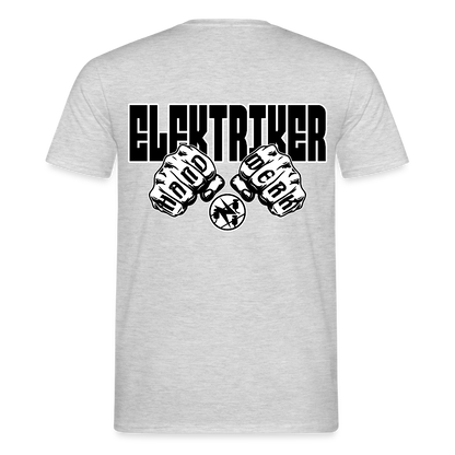 Unisex T-Shirt "Elektriker" Grau meliert Männer T-Shirt {{ color }}