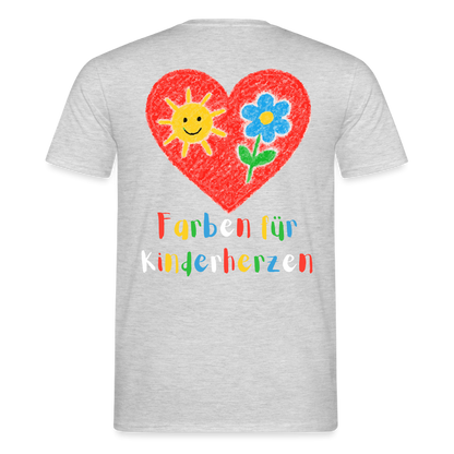 Unisex T-Shirt "Farben für Kinderherzen" (beidseitig bedruckt) Männer T-Shirt {{ color }}
