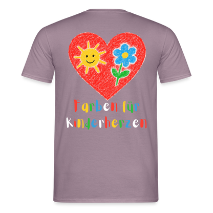 Unisex T-Shirt "Farben für Kinderherzen" (beidseitig bedruckt) Männer T-Shirt {{ color }}