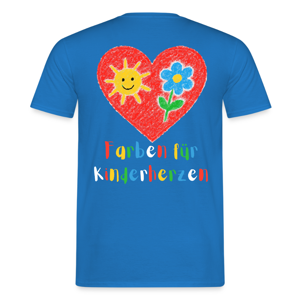Unisex T-Shirt "Farben für Kinderherzen" (beidseitig bedruckt) Männer T-Shirt {{ color }}