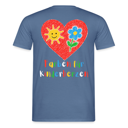 Unisex T-Shirt "Farben für Kinderherzen" (beidseitig bedruckt) Männer T-Shirt {{ color }}