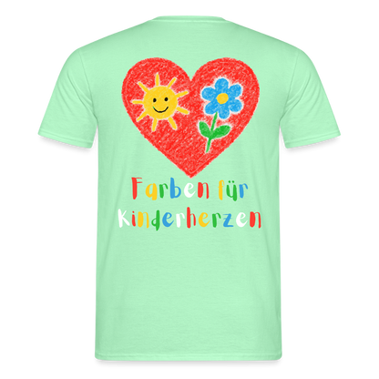 Unisex T-Shirt "Farben für Kinderherzen" (beidseitig bedruckt) Männer T-Shirt {{ color }}