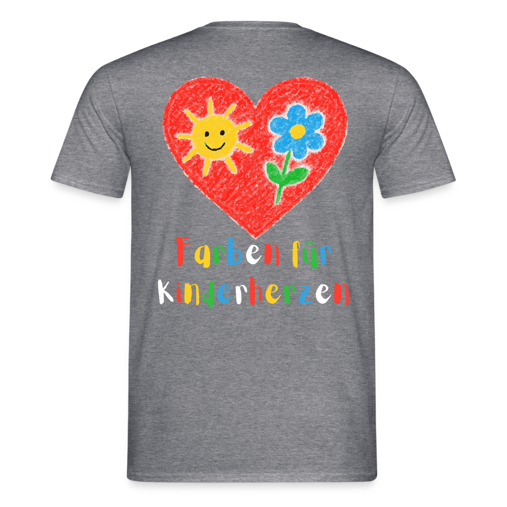 Unisex T-Shirt "Farben für Kinderherzen" (beidseitig bedruckt) Männer T-Shirt {{ color }}