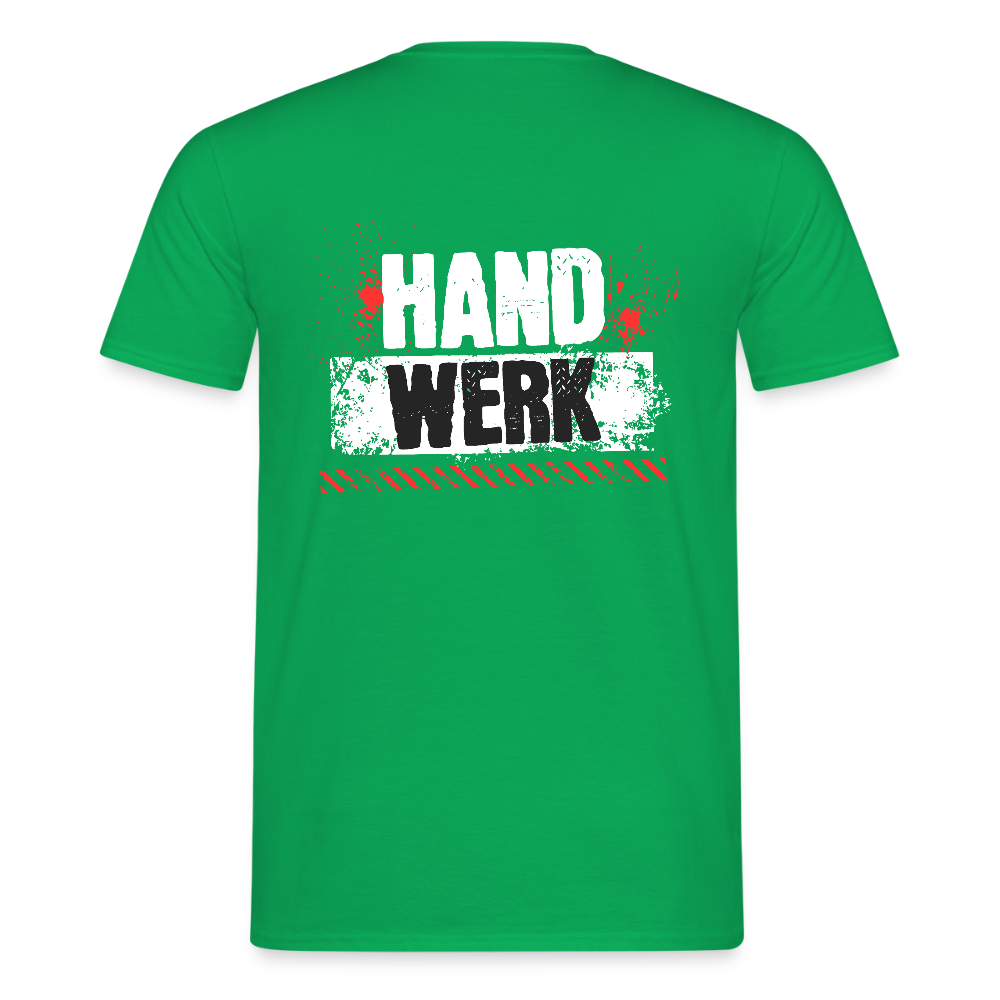 Unisex T-Shirt "Handwerk" (hinten bedruckt) Kelly Green Männer T-Shirt {{ color }}
