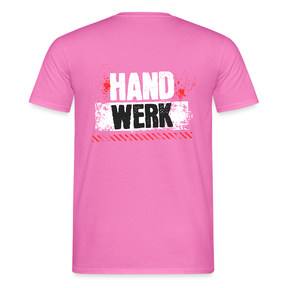 Unisex T-Shirt "Handwerk" (hinten bedruckt) Pink Männer T-Shirt {{ color }}
