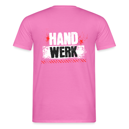 Unisex T-Shirt "Handwerk" (hinten bedruckt) Pink Männer T-Shirt {{ color }}