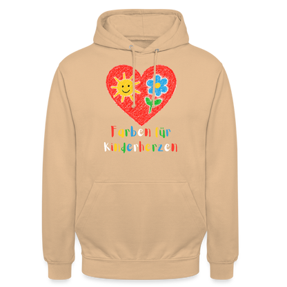 Unisex Hoodie "Kinderherzen" Pfirsich Unisex Hoodie {{ color }}