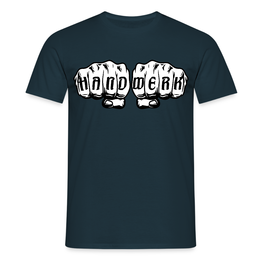 Unisex T-Shirt "Handwerk" Navy Männer T-Shirt {{ color }}