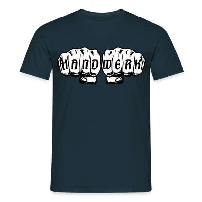 Unisex T-Shirt "Handwerk" Navy Männer T-Shirt {{ color }}