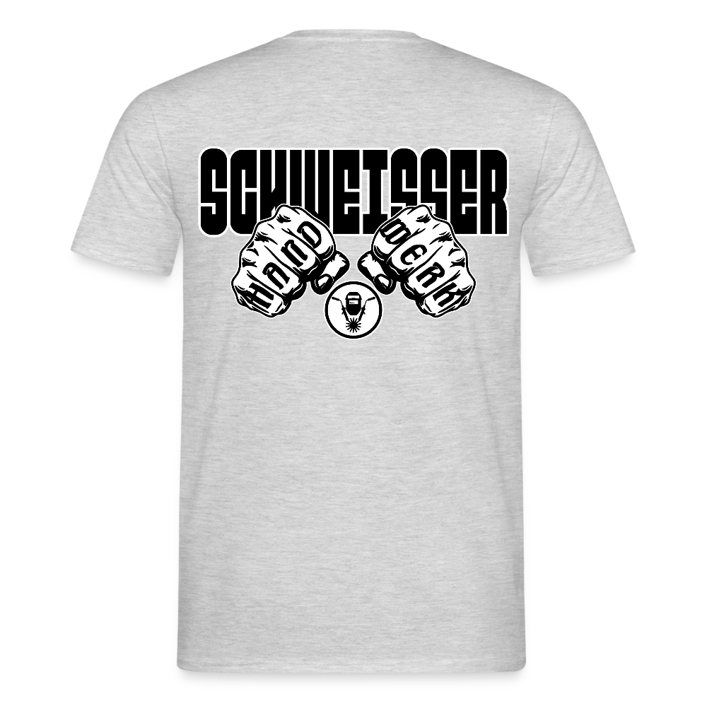 Unisex T-Shirt "Schweisser" Grau meliert Männer T-Shirt {{ color }}