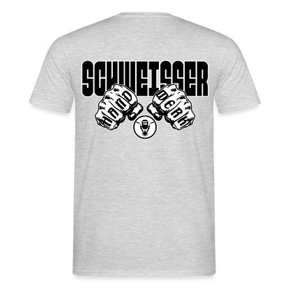 Unisex T-Shirt "Schweisser" Grau meliert Männer T-Shirt {{ color }}