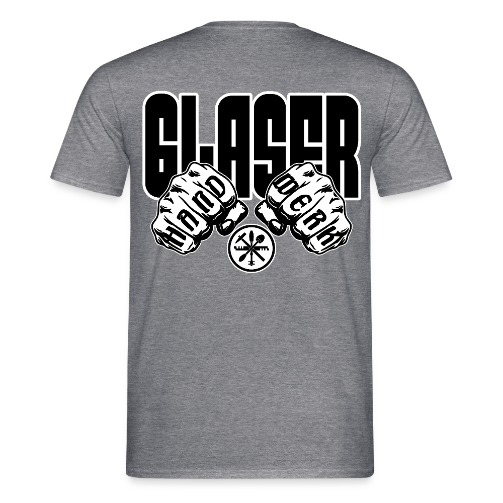 Unisex T-Shirt "Glaser" Graphit meliert Männer T-Shirt {{ color }}