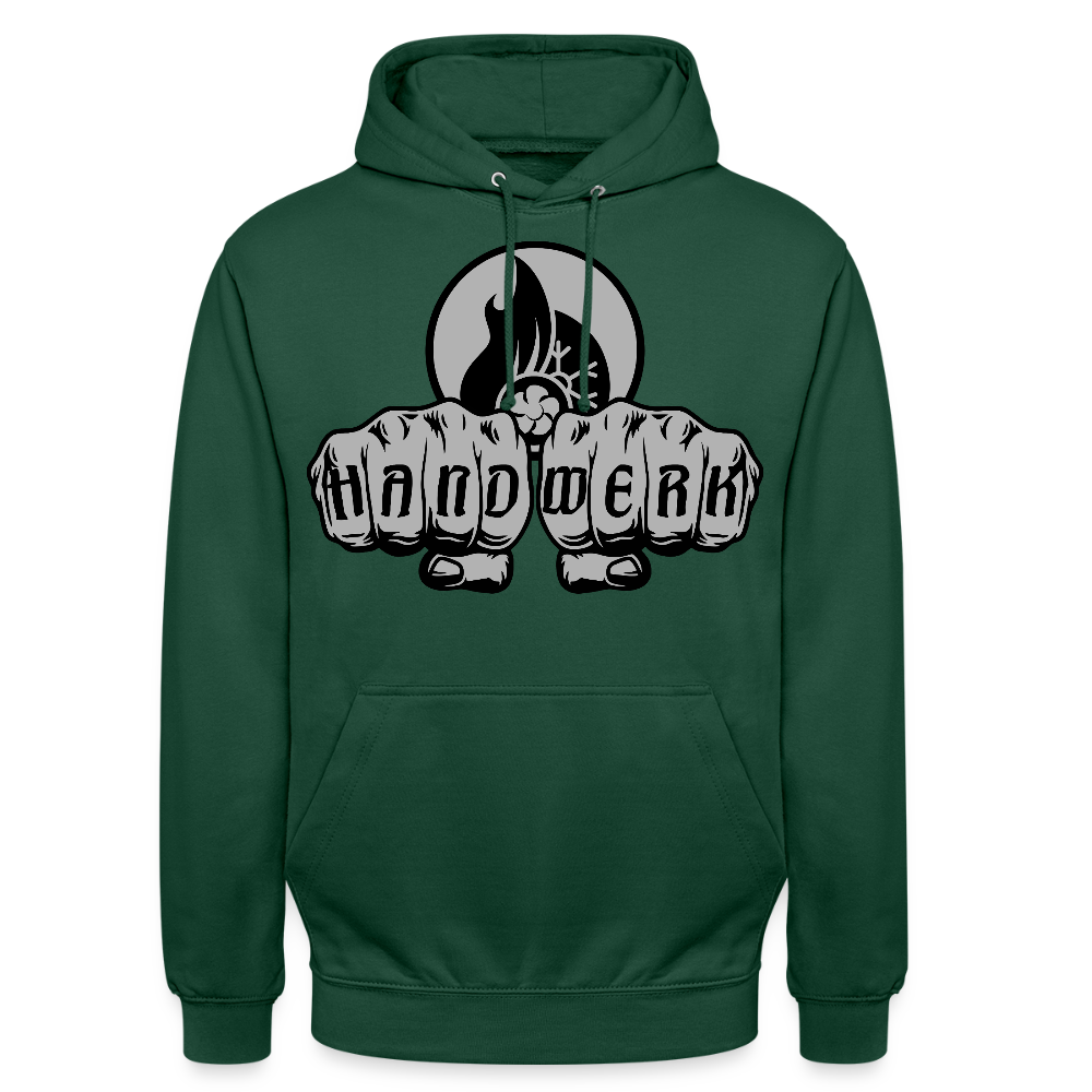 Unisex Hoodie "Klimatechniker" Flaschengrün Unisex Hoodie {{ color }}