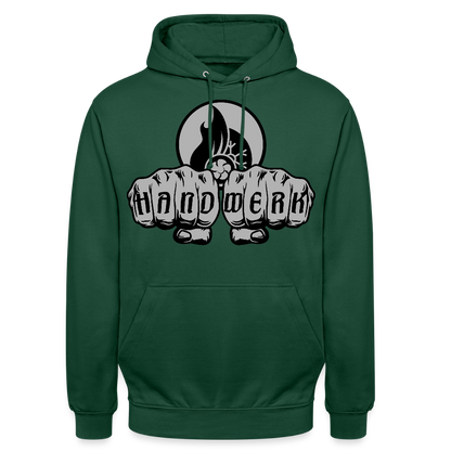 Unisex Hoodie "Klimatechniker" Flaschengrün Unisex Hoodie {{ color }}